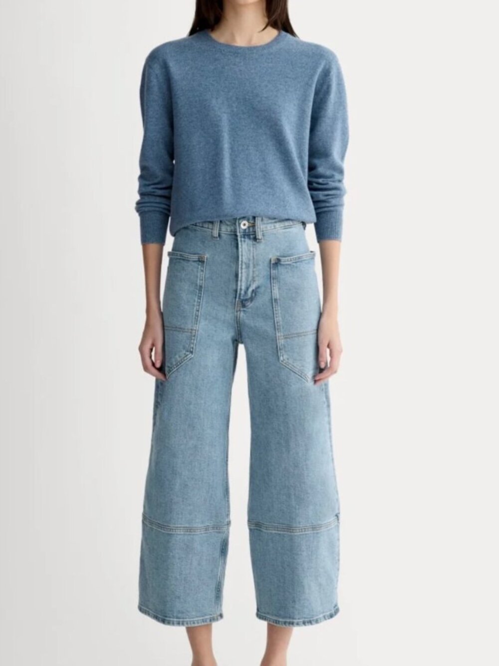 Everlane The Way-High® Gardener Cropped Jean light blue 33